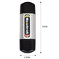 Guitar string derusting brush pen, silver barrel with black caps (12cm x 3.5cm)