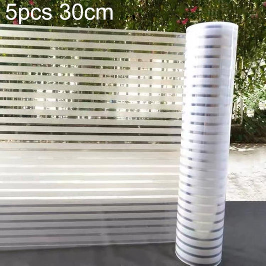 Small-striped frosted privacy glass sticker roll, 30cm x 1m