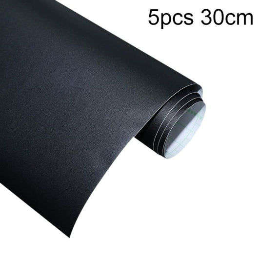 Frosted black aquarium glass film sticker, rolled sheet with 30cm marking