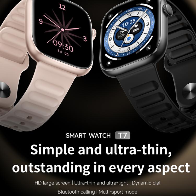 QS12 sports smartwatch shown in pink and black with silicone bands and different watch faces