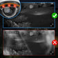 Outdoor dome security camera night view with IR lighting and recording timeline