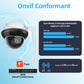 Tuya Onvif NVR and outdoor dome camera system with dual-band Wi‑Fi