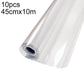 Transparent wall protective film roll, 45cm x 10m, electrostatic residue-free protection