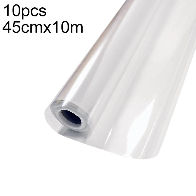 Transparent wall protective film roll, 45cm x 10m, electrostatic residue-free protection