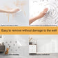 Transparent electrostatic wall protection film for easy residue-free removal