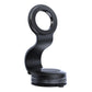 Magnetic phone holder with dark curved arm and round base mount