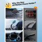 Car suction magnetic phone holder with dark base and adjustable viewing angle
