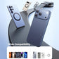 Magnetic phone holder with wide compatibility ring and car dashboard base