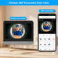 WiFi panoramic doorbell video viewer on monitor and smartphone app