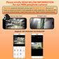 Smart peephole camera with phone app screen and normal vs IR night view thumbnails