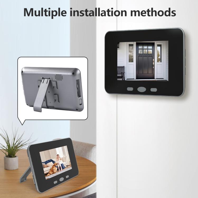 RH-TPD10-W 4 inch IPS Screen Tuya Smart Two-Way Audio Intercom WiFi Video Doorbell