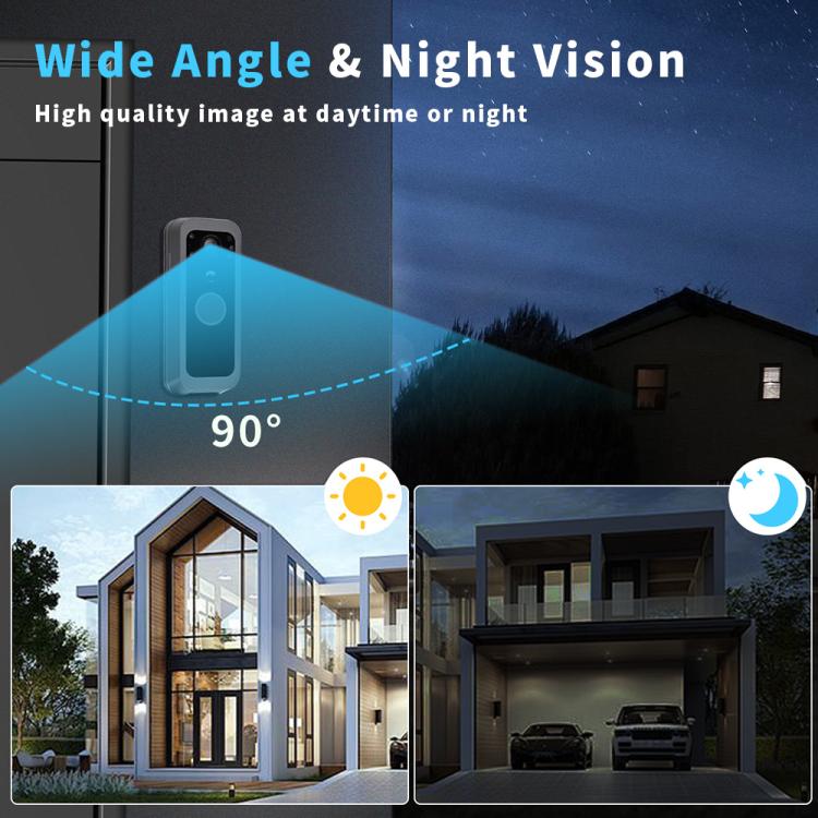 RH-TPD10-W 4 inch IPS Screen Tuya Smart Two-Way Audio Intercom WiFi Video Doorbell
