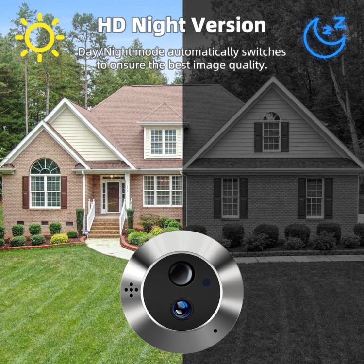 Smart WiFi video doorbell camera with HD night vision for front-door view