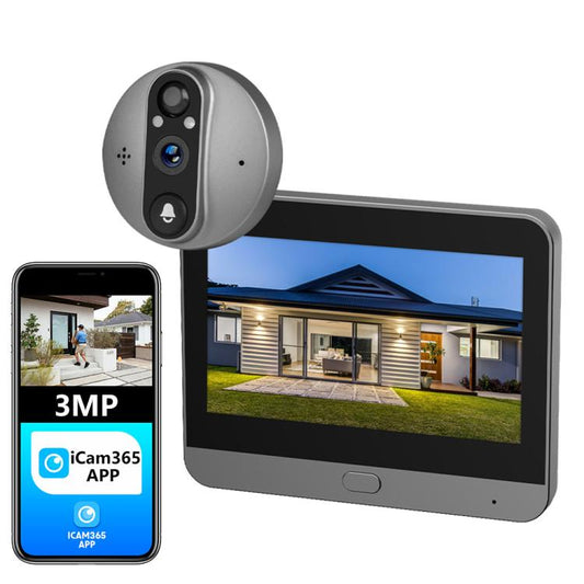 RH-PD8-I 4.3 inch HD Screen No Red Spot Night Vision WiFi Video Doorbell, RH-PD8-I