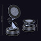 Rotating car magnetic phone holder, carbon-fiber round pad with metal stand