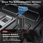 Onten car charger with retractable cable, in-car power module with small LED display