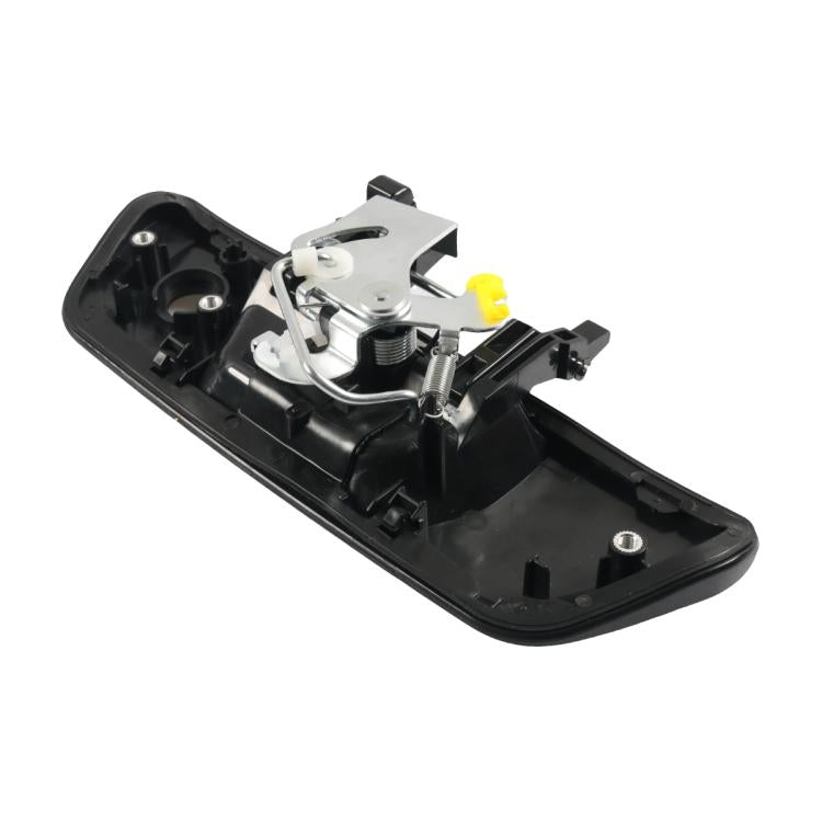 Rear door handle assembly, black housing with metal latch and wiring connector