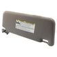 Left car sun visor for Toyota Camry, gray with safety warning label on the back
