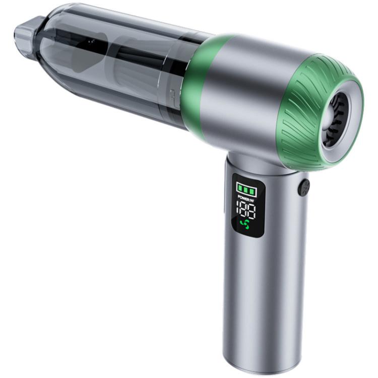 SUITU Handheld Blow Suction Combo LED Display Brushless Vacuum Cleaner, One Touch Dustbin Emptying, Long Dust Collection Bin
