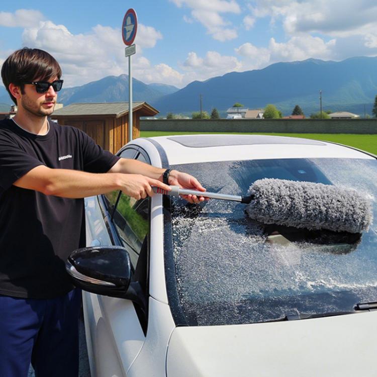 SUITU LS-447 Car Retractable Microfiber Dusting Brush Wax Mop