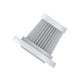 Pleated white dust filter element with rectangular mounting frame