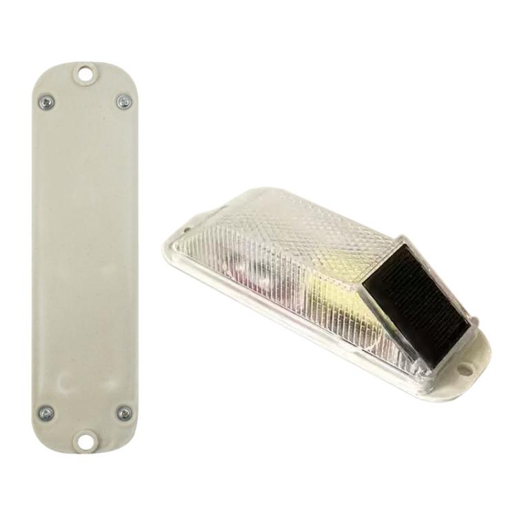 Solar Powered Nighttime LED Flashing Warning Light, Double-sided Tape, Screw