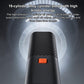 Black wired car air pump with ribbed vents and orange power switch