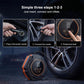 SUITU Car Triangular Air Pump Electric Air Tire Inflator, Button Version, Touch Screen Version