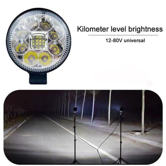 DC12-80V 3 inch Round Motorcycle High-intensity Ultra-bright LED Spotlight