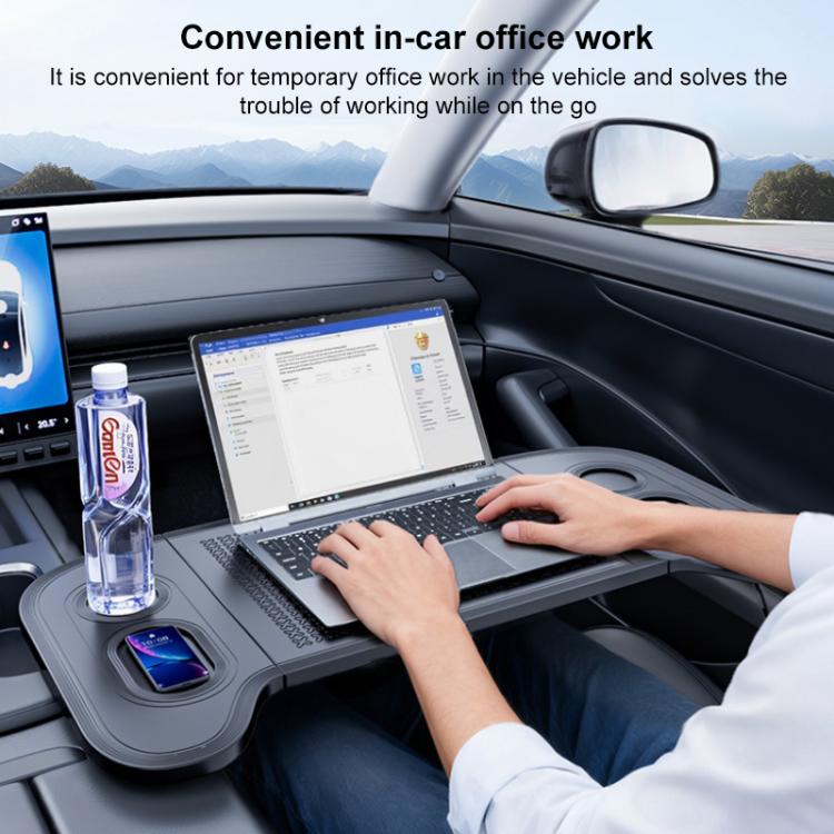 SUITU ST-2004 Multifunctional Universal Car Tri-Folding Tray Table Dinner Desk