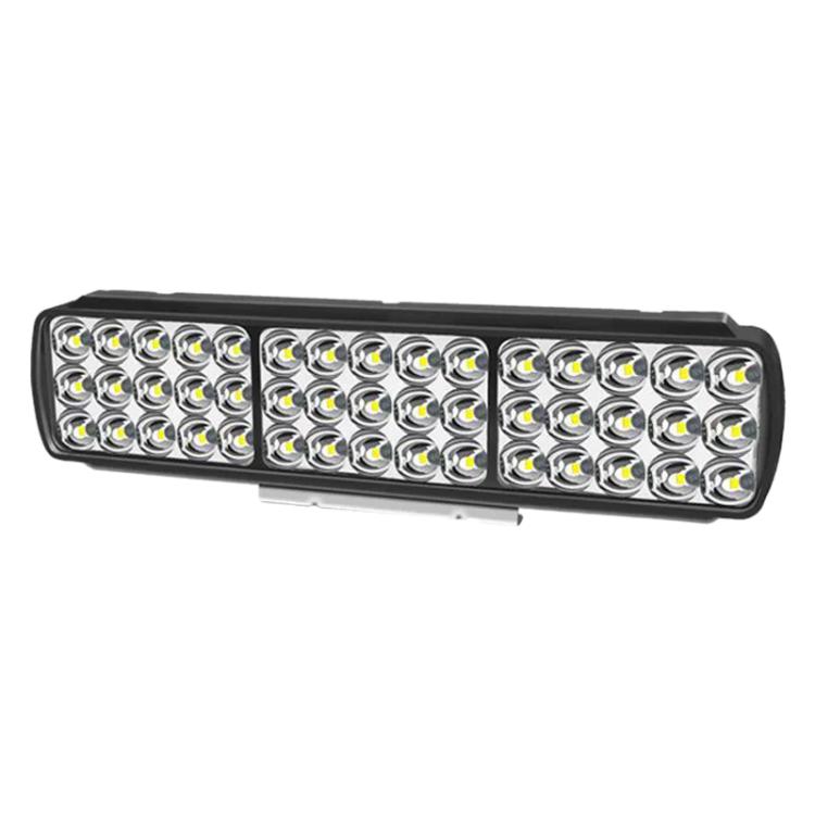 Long black LED light bar spotlight with front multi-LED array in a narrow housing.