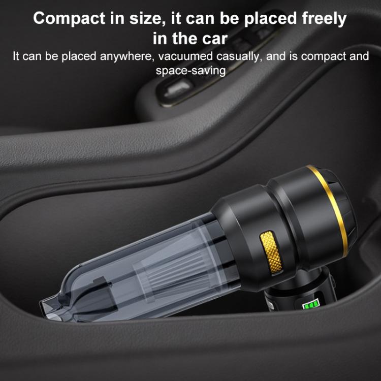 SUITU ST-6704BPlus Car Digital Display Blow Suction Combo Vacuum Cleaner, Extended Dustbin