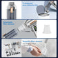 Handheld vacuum cleaner with transparent dust collection bin and washable filter components