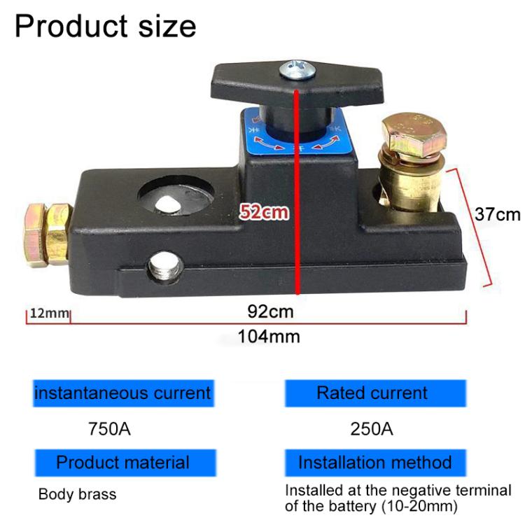 12V-24V Car Pure Copper Battery Disconnect Switch, 12V-24V Disconnect Switch