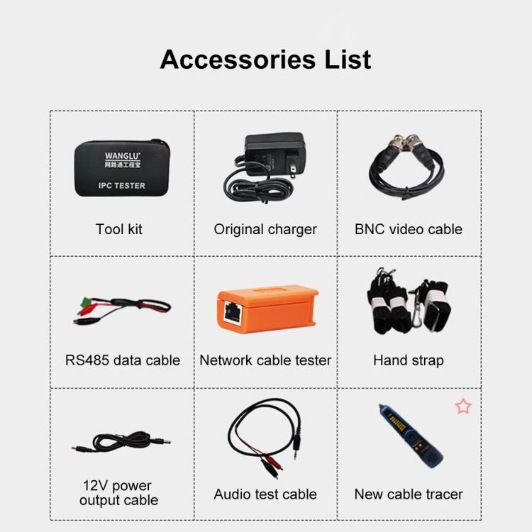 IPC-5200CPlus Network Engineering Treasure Simulated Coaxial SDI Integrated Video Surveillance Tester, US Plug, EU Plug, UK Plug, AU Plug
