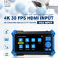 HD coaxial and analog CCTV tester with 5-inch touchscreen and control buttons
