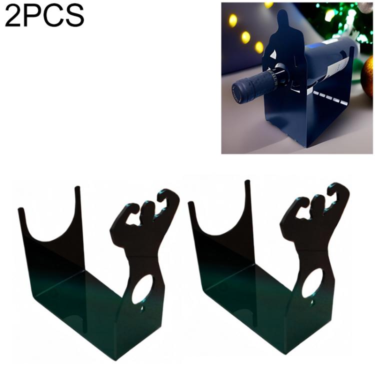 Creative Acrylic Desktop Wine Rack Wine Storage Display Stand, Single Pack, 2pcs/Pack
