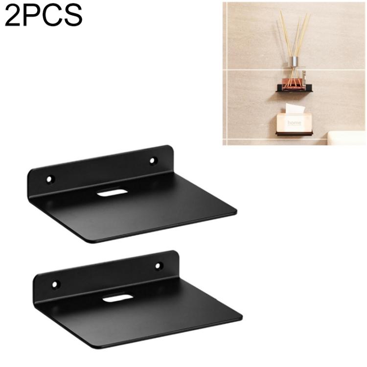 Small Wall-Mounted Acrylic Square Storage Rack Display Stand, Single Pack, 2pcs/Pack