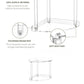 Double Layered Clear Acrylic Corner Storage Rack Desktop Organizer