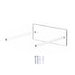 Wall-Mounted Clear Acrylic Cowboy Hat Storage Rack Sun Hat Display Stand, Single Pack, 2pcs/Pack
