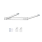 Wall-Mounted Clear Acrylic Three Holes Adjustable Cowboy Hat Storage Rack, Single Pack, 2pcs/Pack