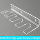 2pcs/Set Wall-Mounted Clear Acrylic Baseball Bat and Baseball Storage Rack Display Stand