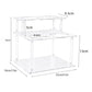 Double Layered Clear Acrylic Coffee Syrup Storage Rack Desktop Bar Counter Wine Display Stand