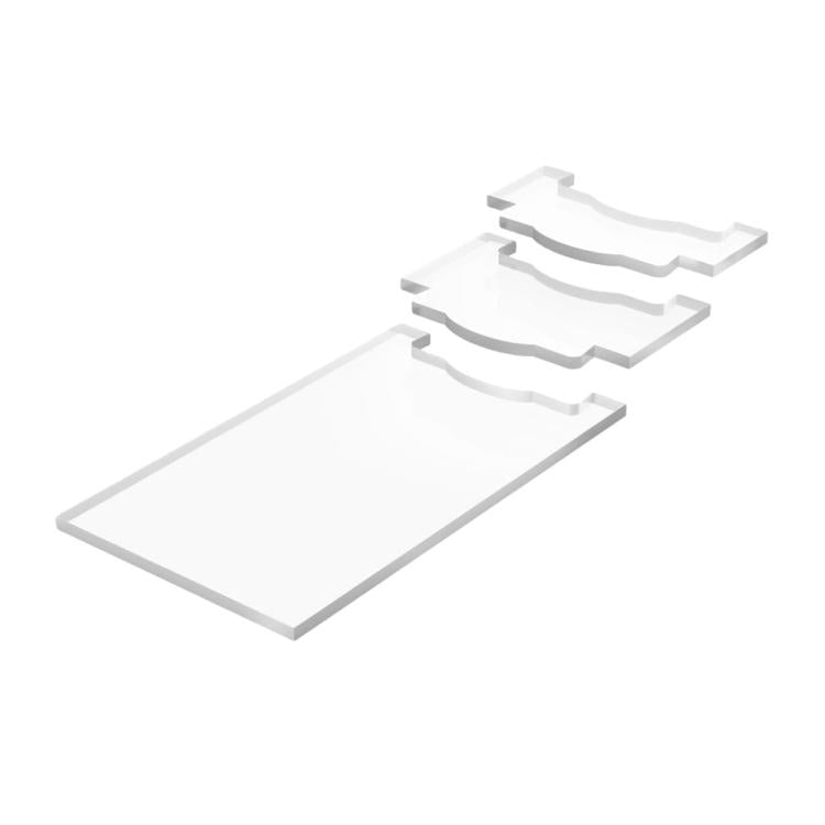 Clear Acrylic Furniture Anti-Slip Protective Gasket Wall Spacers, Single Set/Pack, Two Set/Pack