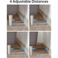 Clear Acrylic Furniture Anti-Slip Protective Gasket Wall Spacers, Single Set/Pack, Two Set/Pack