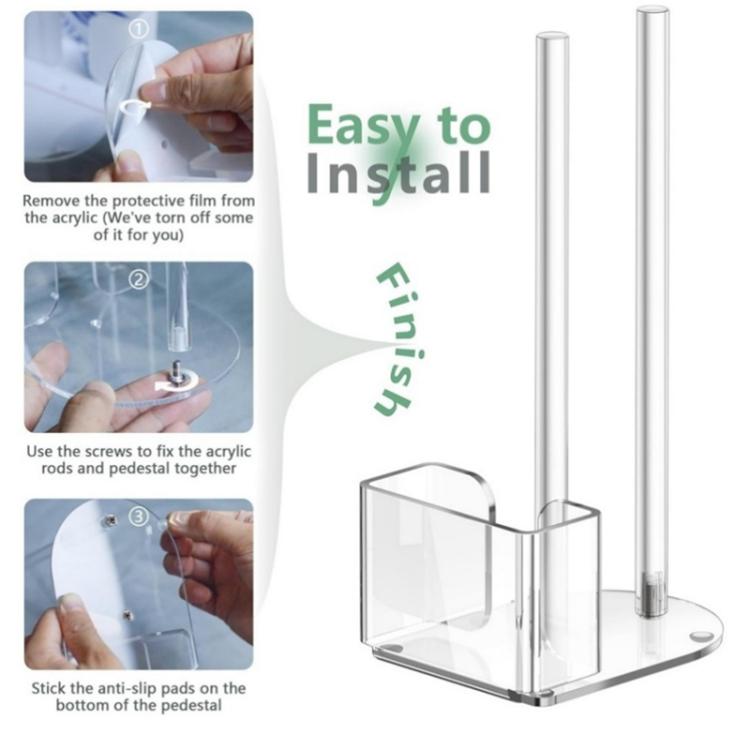 Transparent Acrylic Mason Jar Lid Storage Rack, 70mm Regular Mouth, 86mm Regular Mouth, 70mm and 86mm 2pcs/Pack