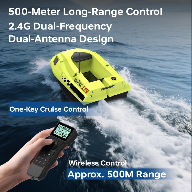 D50E GPS High Speed Smart Remote Control Fishing Bait Boat with Sonar Sensor, EU Plug, US Plug, UK Plug