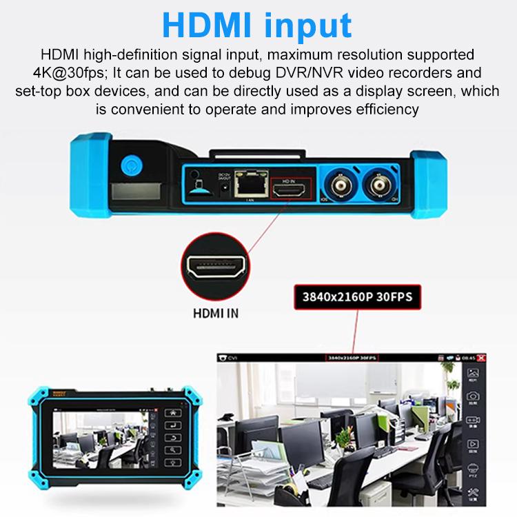 IPC-5200 Plus 4K Network Coaxial Simulation Engineering Video Surveillance Tester, US Plug, EU Plug, UK Plug, AU Plug