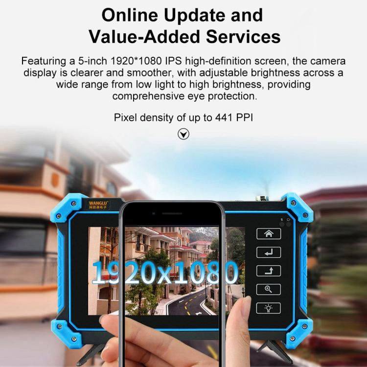 IPC-5100CPlus Network Engineering Treasure Simulated Coaxial Integrated Video Surveillance Tester, US Plug, EU Plug, UK Plug, AU Plug
