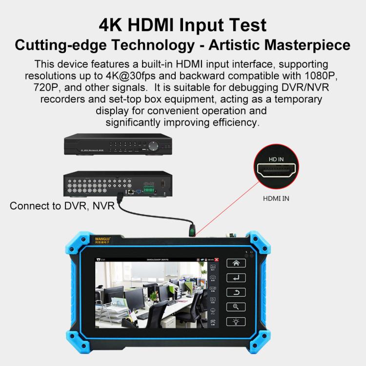 IPC-5100CPlus Network Engineering Treasure Simulated Coaxial Integrated Video Surveillance Tester, US Plug, EU Plug, UK Plug, AU Plug